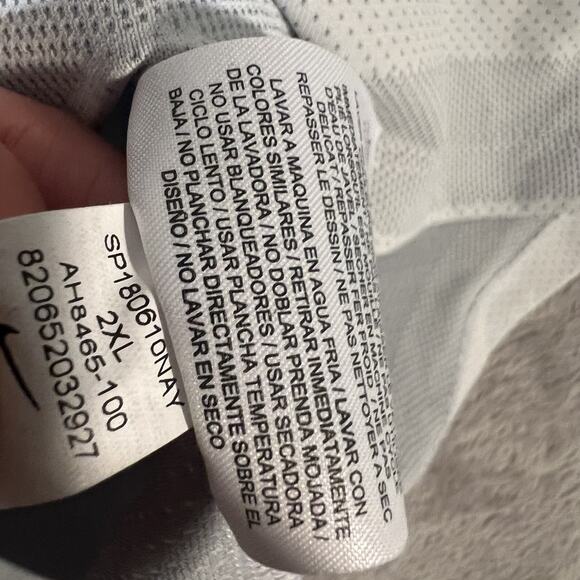 Nike Golf Polo Shirt Mens 2XL Striped Zonal Cooling Performance Swoosh - Picture 7 of 9